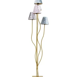 Steh & Bodenleuchten|KARE Design Stehleuchte Flexible Velvet Brass Cinque