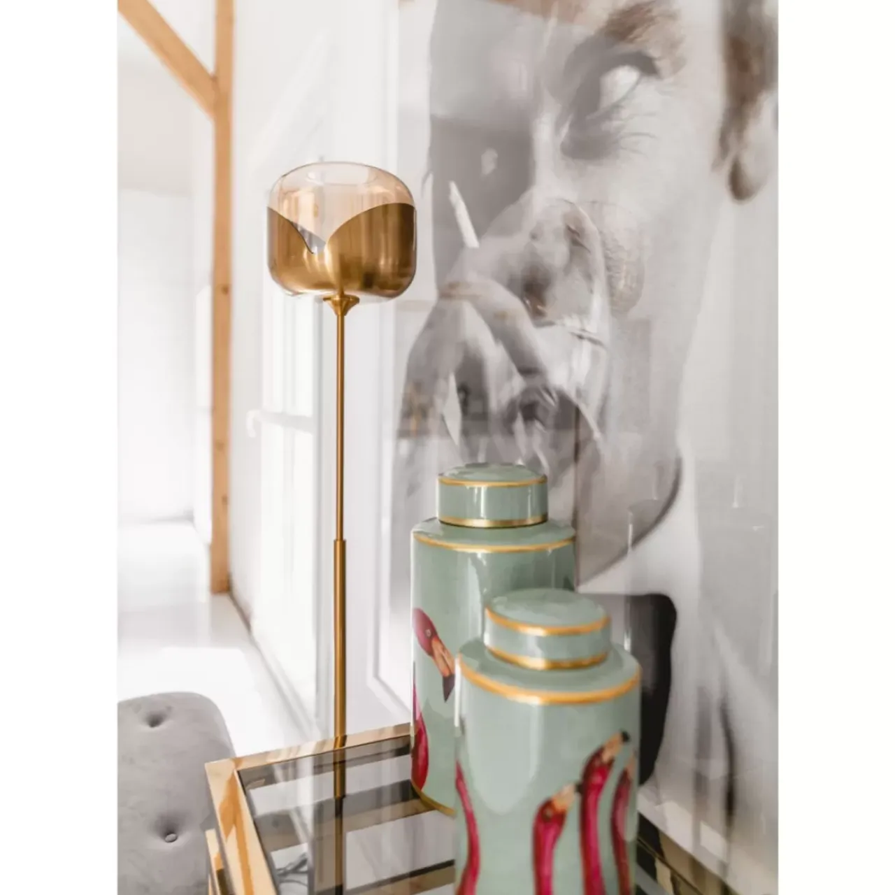Steh & Bodenleuchten|KARE Design Stehleuchte Golden Goblet Ball