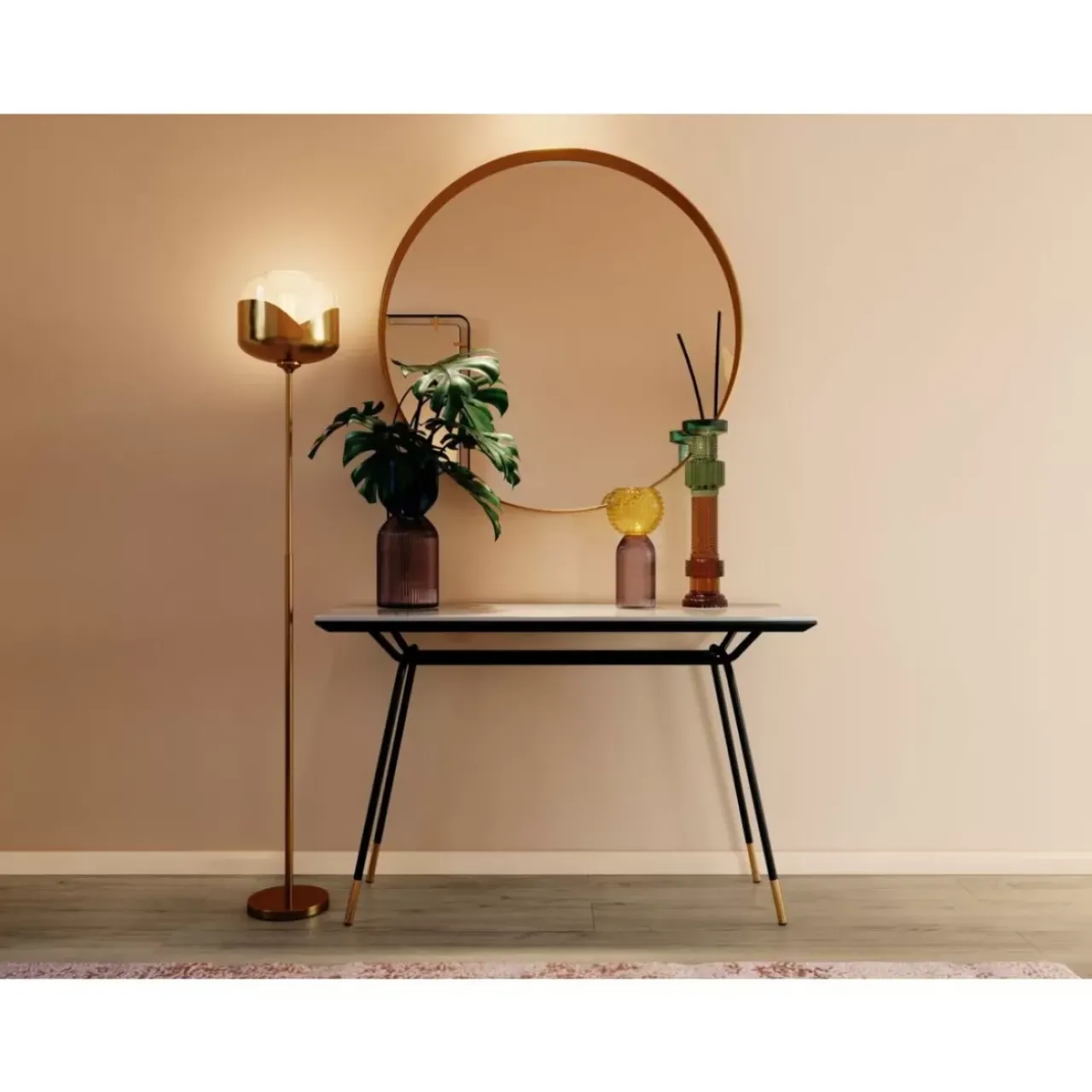 Steh & Bodenleuchten|KARE Design Stehleuchte Golden Goblet Ball