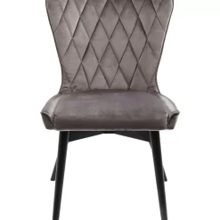 Stühle|KARE Design Stuhl Black Marshall Velvet Grau