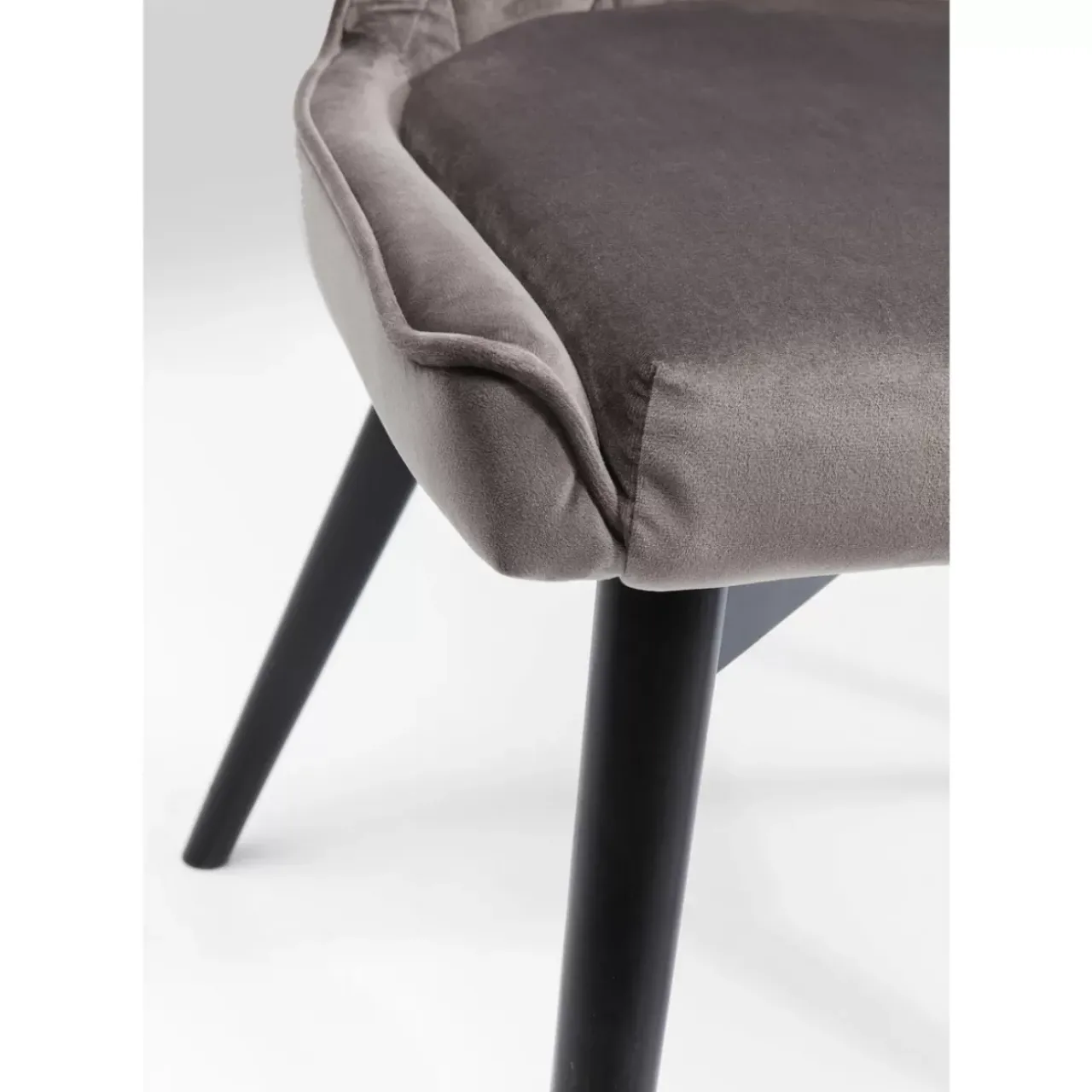 Stühle|KARE Design Stuhl Black Marshall Velvet Grau