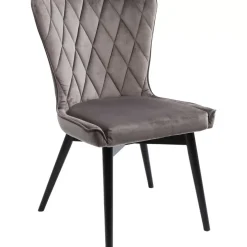 Stühle|KARE Design Stuhl Black Marshall Velvet Grau