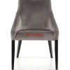 Stühle|KARE Design Stuhl Black Mode Velvet Grau