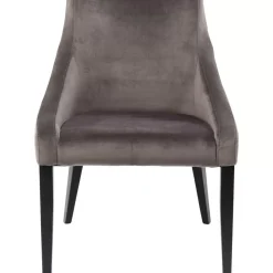 Stühle|KARE Design Stuhl Black Mode Velvet Grau