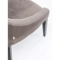 Stühle|KARE Design Stuhl Black Mode Velvet Grau