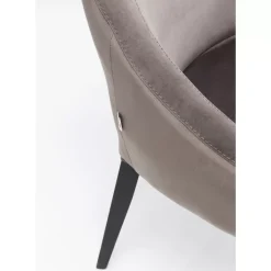 Stühle|KARE Design Stuhl Black Mode Velvet Grau