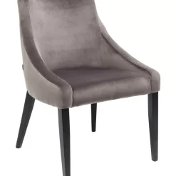 Stühle|KARE Design Stuhl Black Mode Velvet Grau