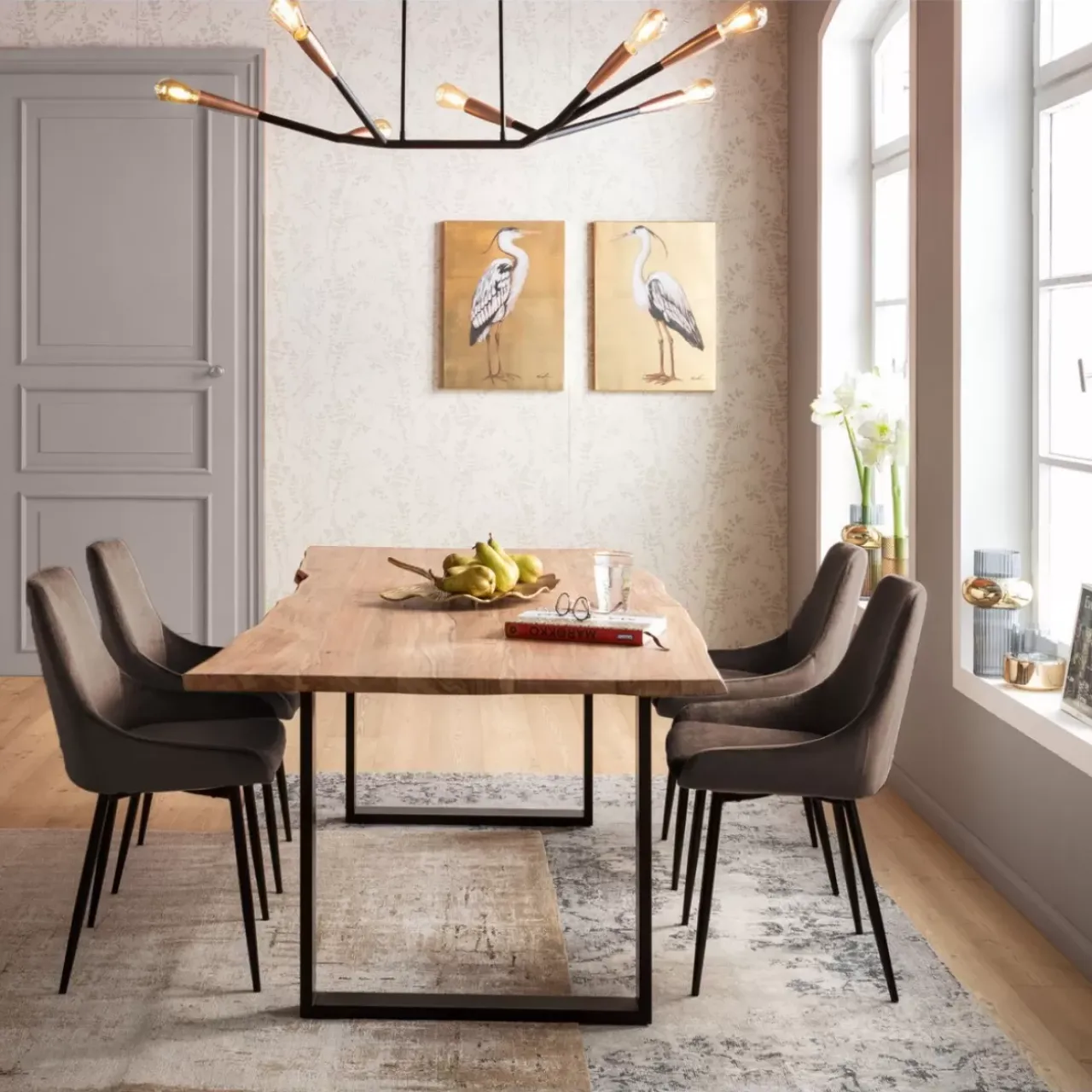 Stühle|KARE Design Stuhl East Side Braun
