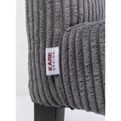 Stühle|KARE Design Stuhl Econo Cord Grau