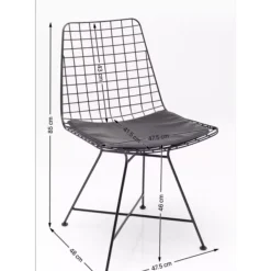 Stühle|KARE Design Stuhl Grid Schwarz