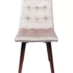 Stühle|KARE Design Stuhl Moritz Velvet Silbergrau