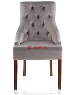 Stühle|KARE Design Stuhl Prince Velvet Grau