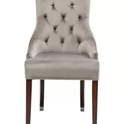 Stühle|KARE Design Stuhl Prince Velvet Grau