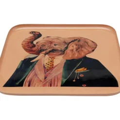 Geschirr & Tischaccessoires|KARE Design Tablett Ego Elephant 27X27Cm