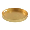 Geschirr & Tischaccessoires|KARE Design Tablett In Schlangenoptik Gold