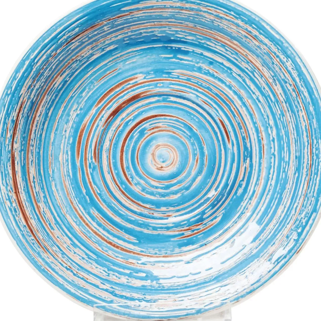 Geschirr & Tischaccessoires|KARE Design Teller Swirl Blau O19Cm
