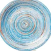 Geschirr & Tischaccessoires|KARE Design Teller Swirl Blau O27Cm