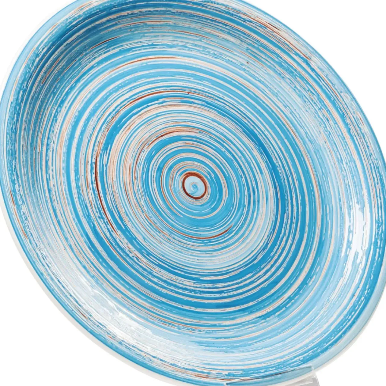 Geschirr & Tischaccessoires|KARE Design Teller Swirl Blau O27Cm