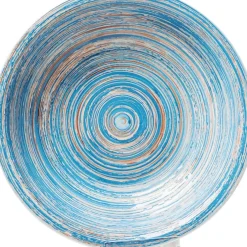 Geschirr & Tischaccessoires|KARE Design Teller Tief Swirl Blau O21Cm