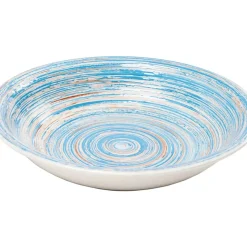 Geschirr & Tischaccessoires|KARE Design Teller Tief Swirl Blau O21Cm