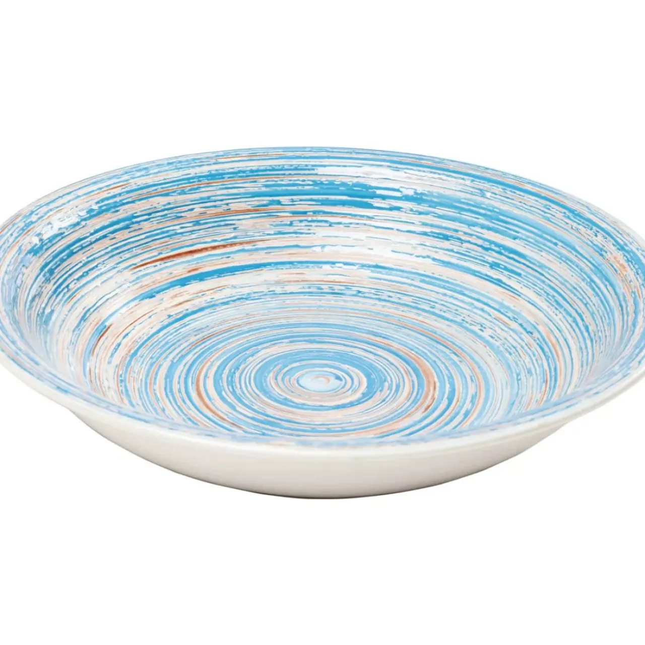 Geschirr & Tischaccessoires|KARE Design Teller Tief Swirl Blau O21Cm