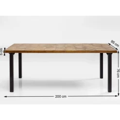Tische|KARE Design Tisch Illusion Gold 200X95Cm