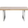 Tische|KARE Design Tisch Jackie Eiche Chrom 160X80