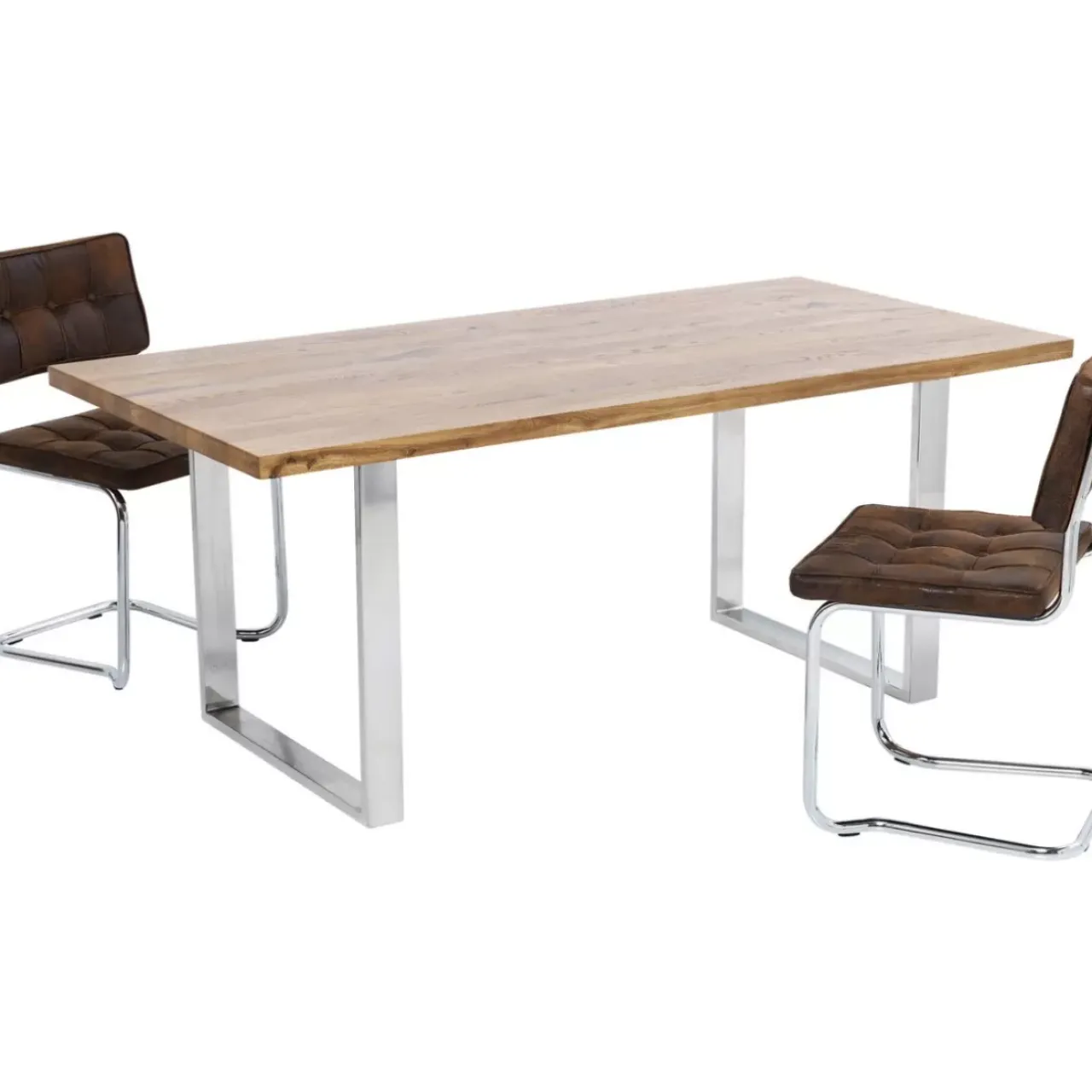 Tische|KARE Design Tisch Jackie Eiche Chrom 160X80