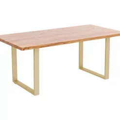 Tische|KARE Design Tisch Jackie Eiche Messing 160X80