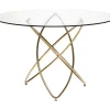 Tische|KARE Design Tisch Molekular Gold O120Cm