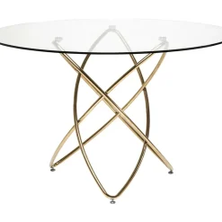 Tische|KARE Design Tisch Molekular Gold O120Cm
