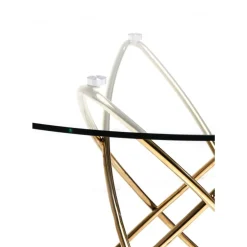 Tische|KARE Design Tisch Molekular Gold O120Cm