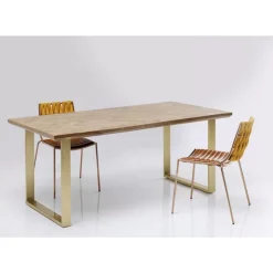 Tische|KARE Design Tisch Parquet Messing 180X90