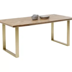 Tische|KARE Design Tisch Parquet Messing 180X90