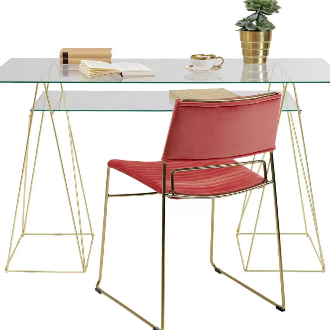 Tische|KARE Design Tisch Polar Messing Matt 8Mm Esg