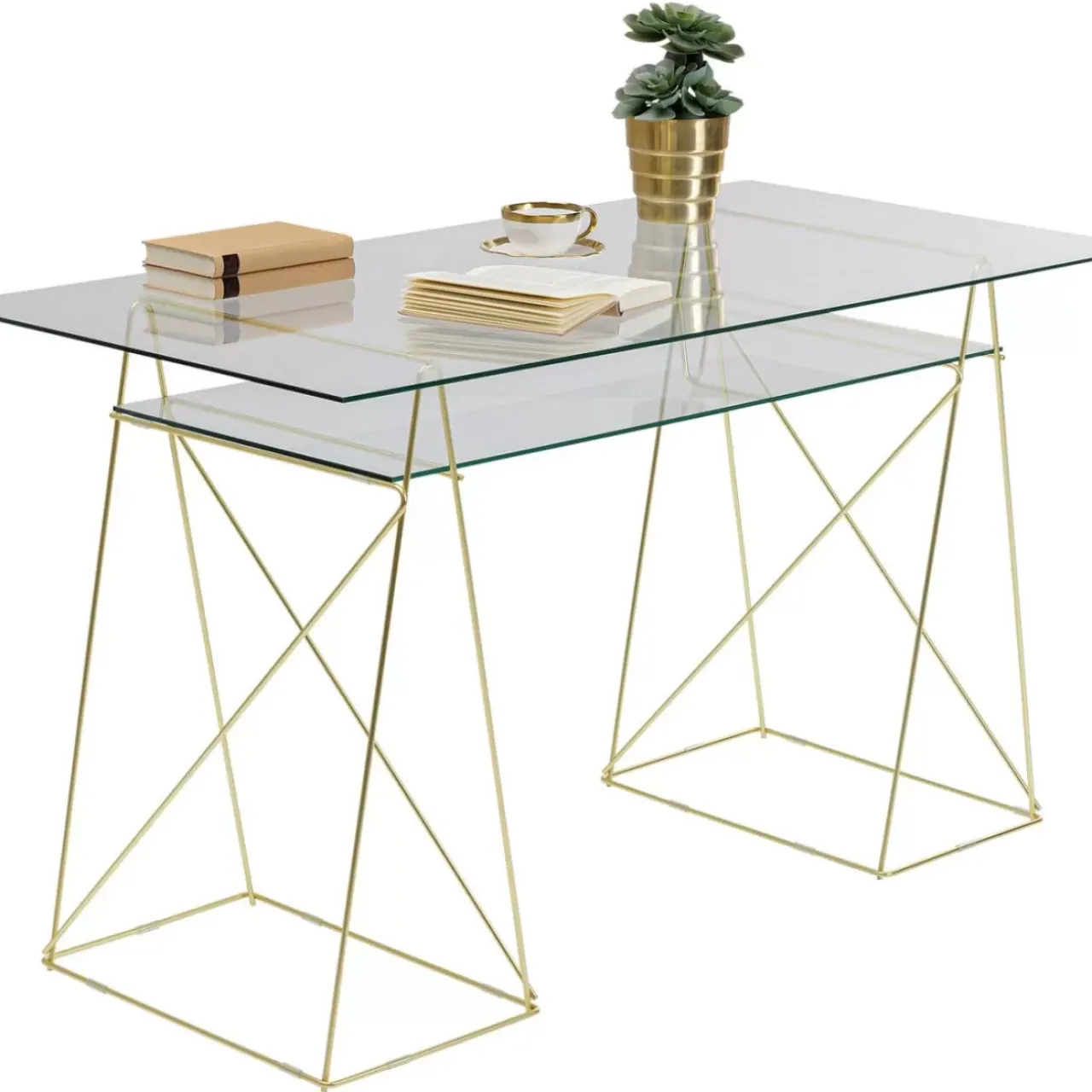 Tische|KARE Design Tisch Polar Messing Matt 8Mm Esg