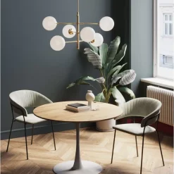 Tische|KARE Design Tisch Schickeria Eiche Weis O110Cm