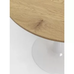 Tische|KARE Design Tisch Schickeria Eichenoptik Weis O80Cm