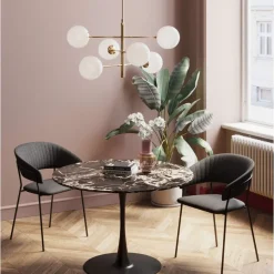Tische|KARE Design Tisch Schickeria Marmor Schwarz O110Cm
