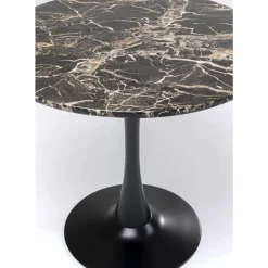 Tische|KARE Design Tisch Schickeria Marmor Schwarz O80Cm