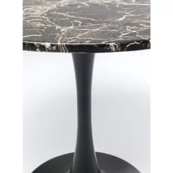 Tische|KARE Design Tisch Schickeria Marmor Schwarz O80Cm