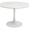 Tische|KARE Design Tisch Schickeria Marmor Weis O110Cm