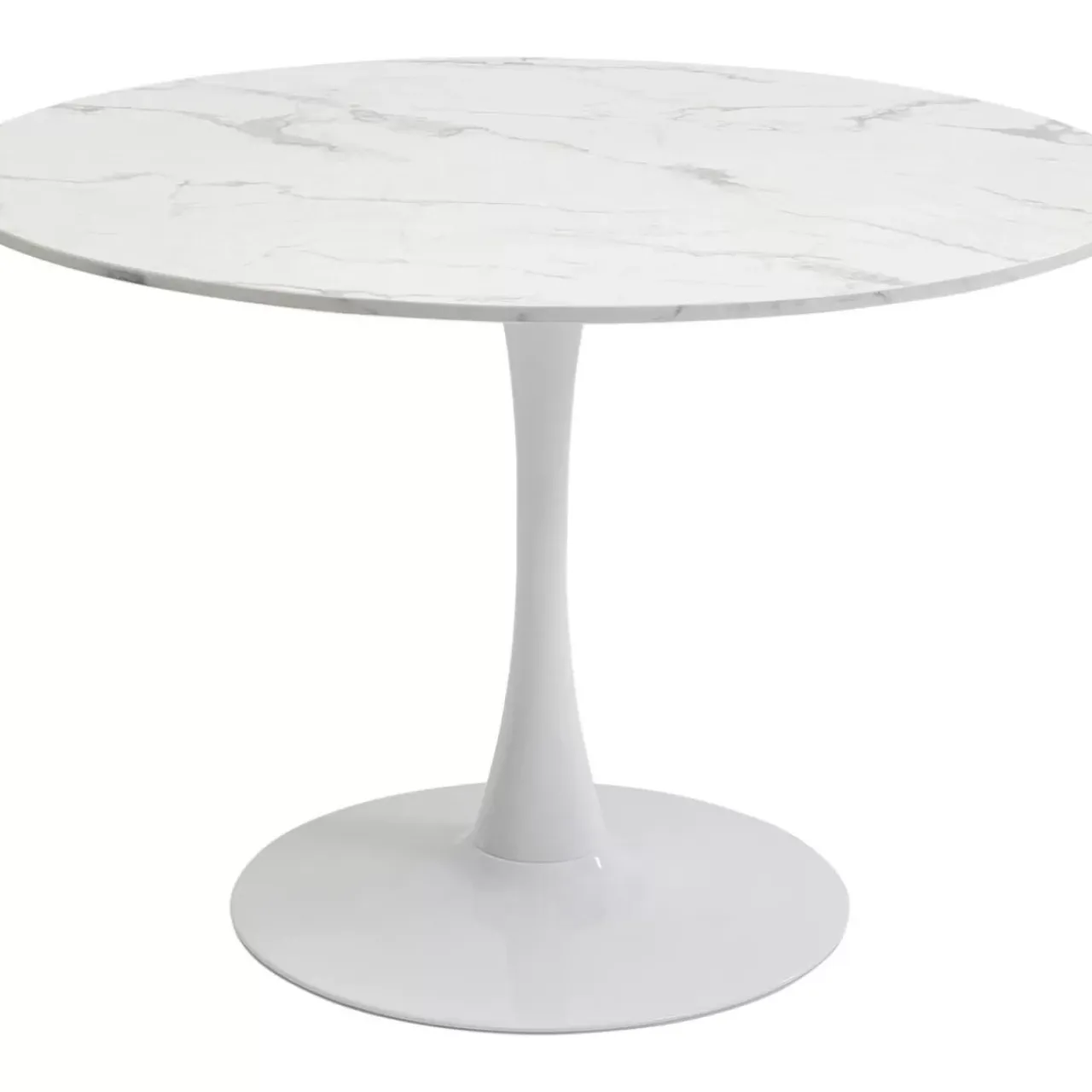 Tische|KARE Design Tisch Schickeria Marmor Weis O110Cm