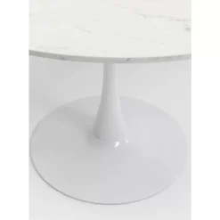 Tische|KARE Design Tisch Schickeria Marmor Weis O110Cm