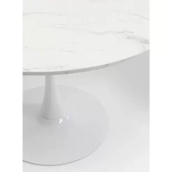 Tische|KARE Design Tisch Schickeria Marmor Weis O110Cm