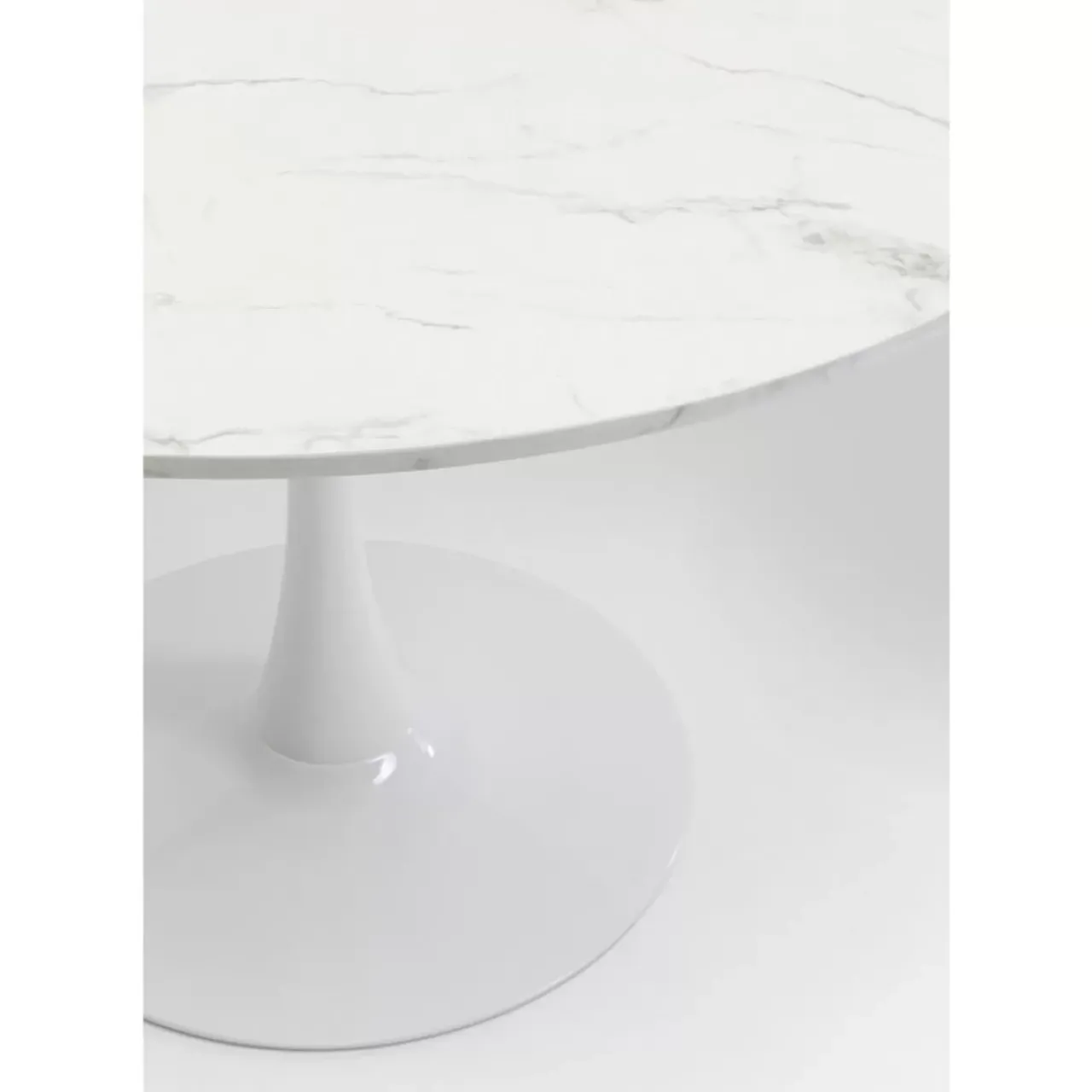 Tische|KARE Design Tisch Schickeria Marmor Weis O110Cm