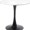 Tische|KARE Design Tisch Schickeria Marmor Weis Schwarz O80Cm