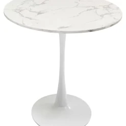 Tische|KARE Design Tisch Schickeria Marmoroptik Weis O80Cm