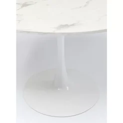Tische|KARE Design Tisch Schickeria Marmoroptik Weis O80Cm