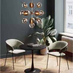 Tische|KARE Design Tisch Schickeria Schwarz O80